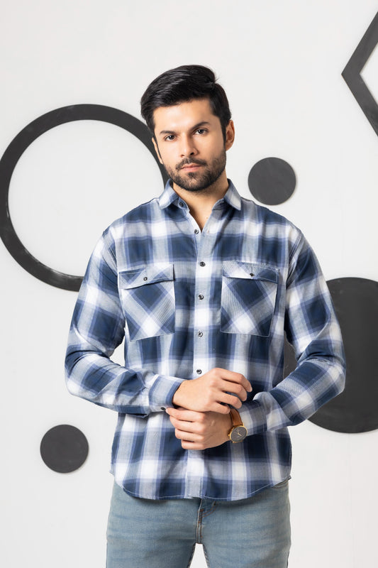 Orion Blue Check Shirt