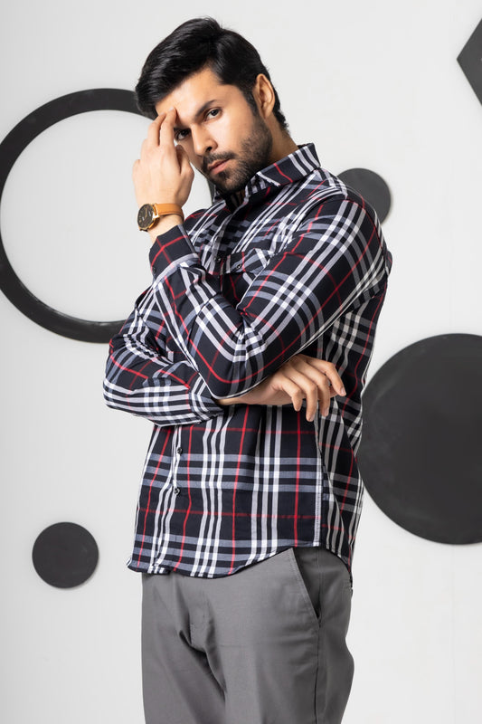 Castor Black Check Shirt