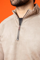 Moonstone Skin Imported Suede Scuba Shirt