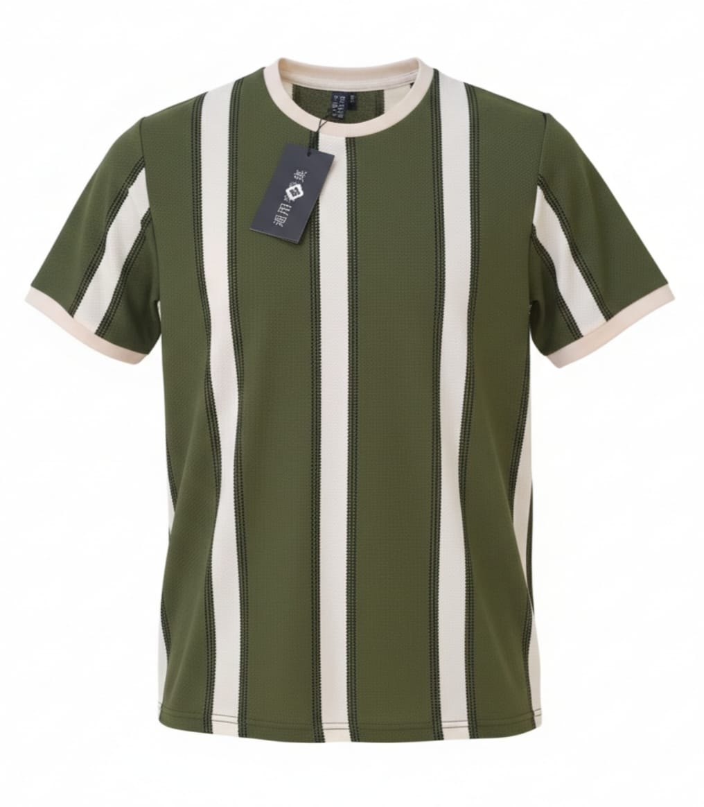 Olive Green Old Money Roundneck T-shirt