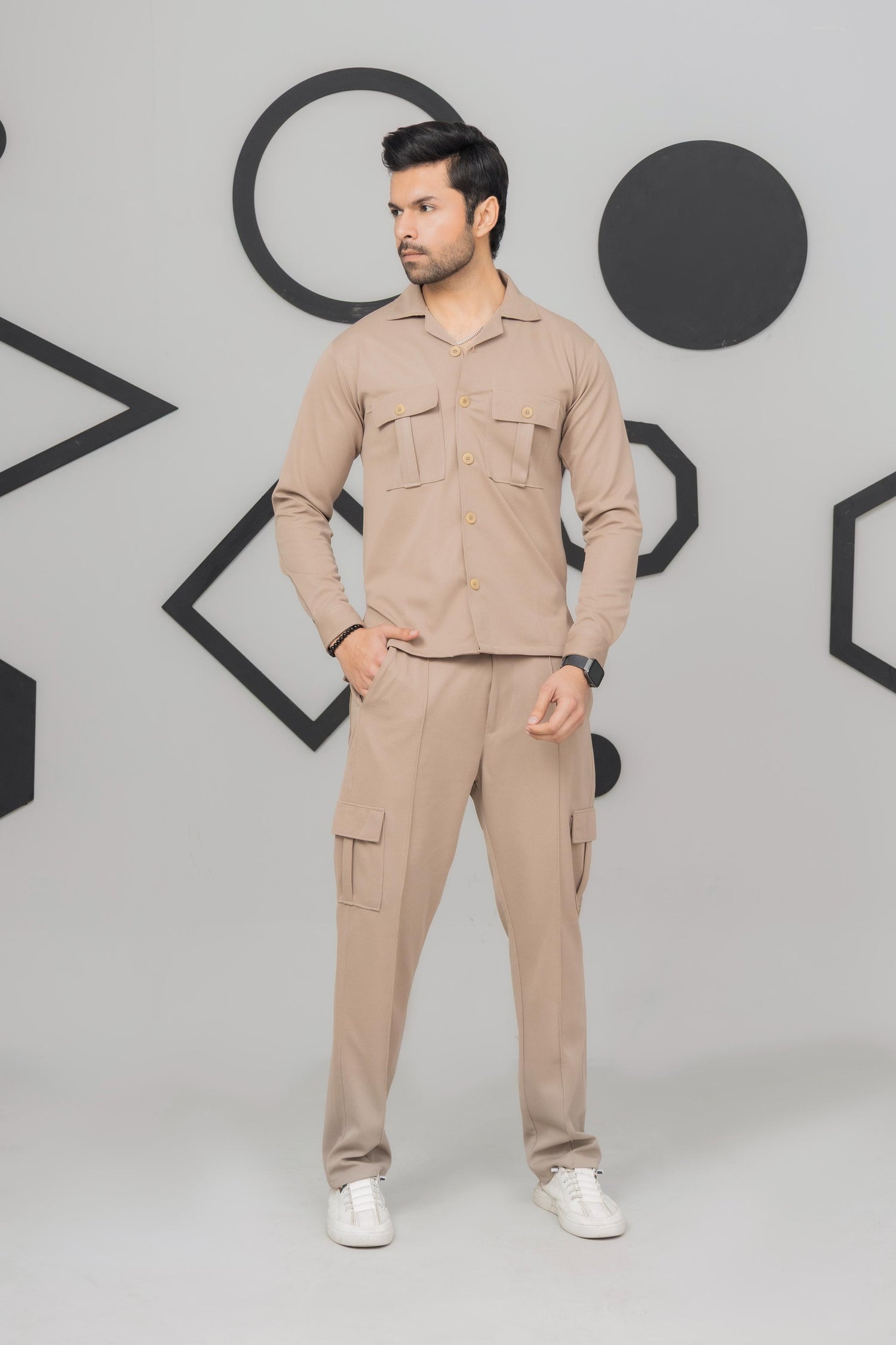 Beige 6 Pocket Trouser