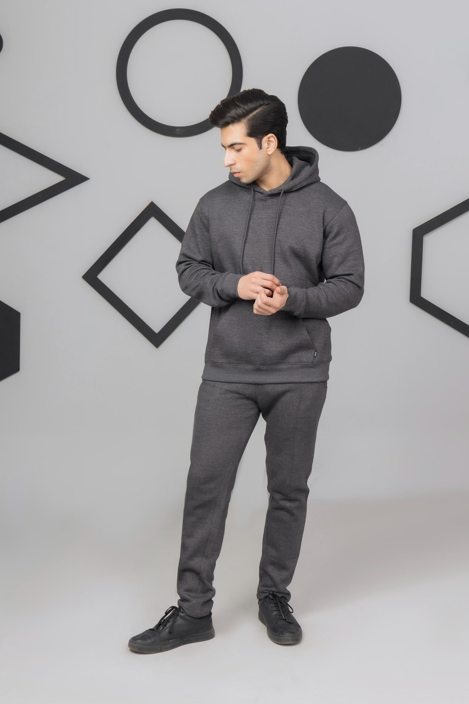 Dark Grey Flees Tracksuit