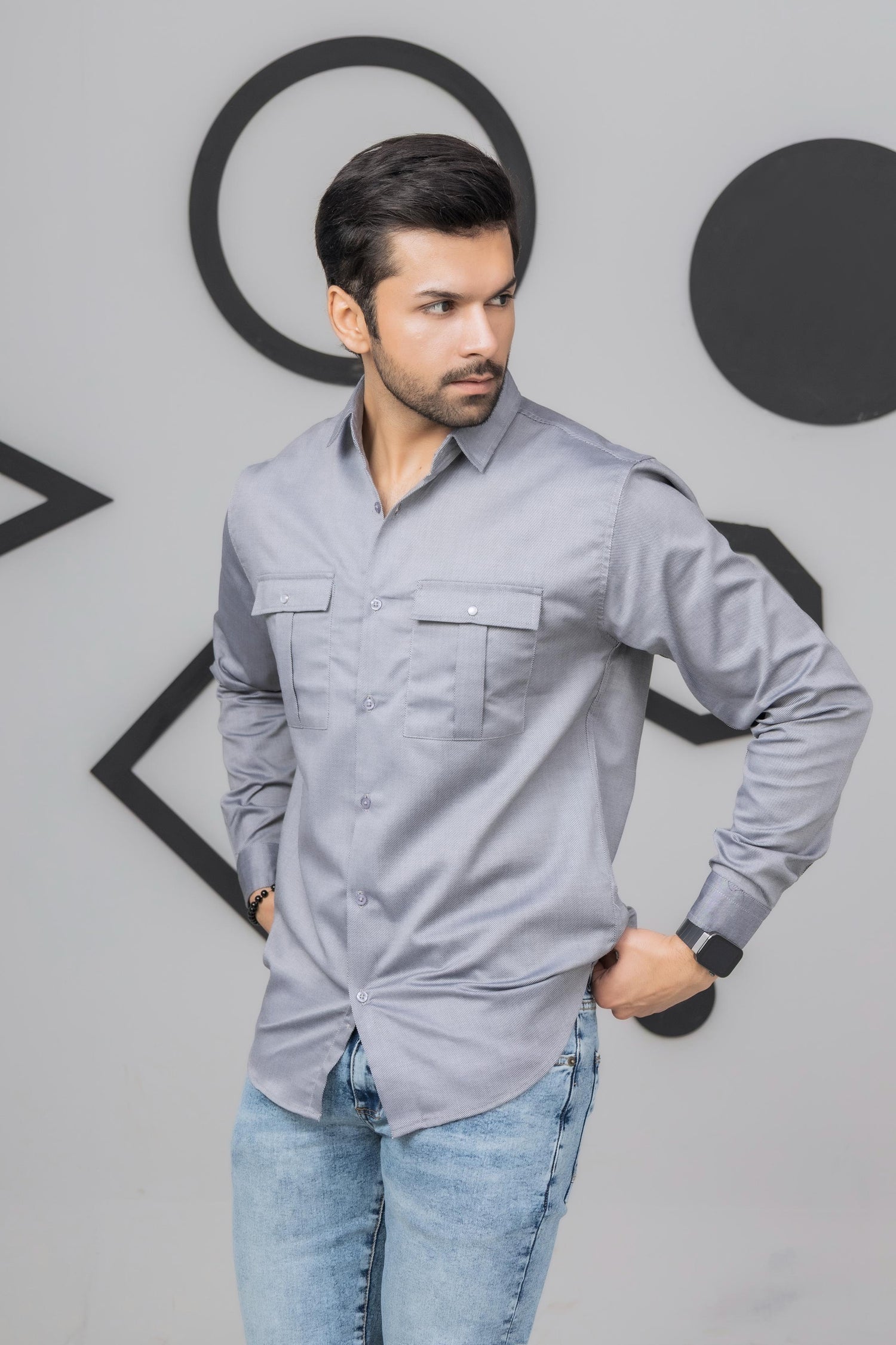 Light Grey Casual Shirt
