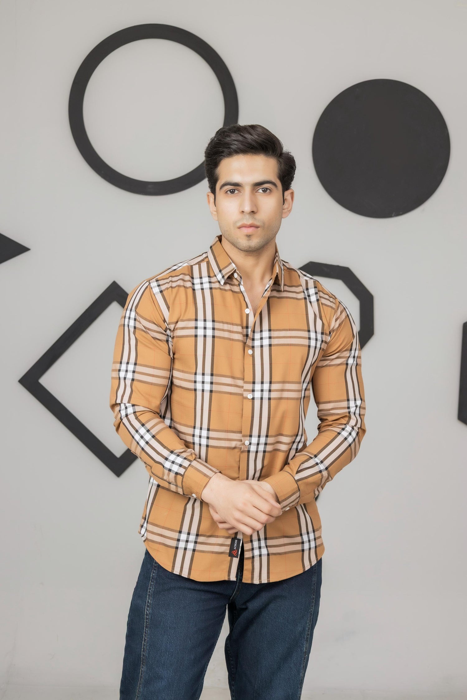 Mustard Check Shirt