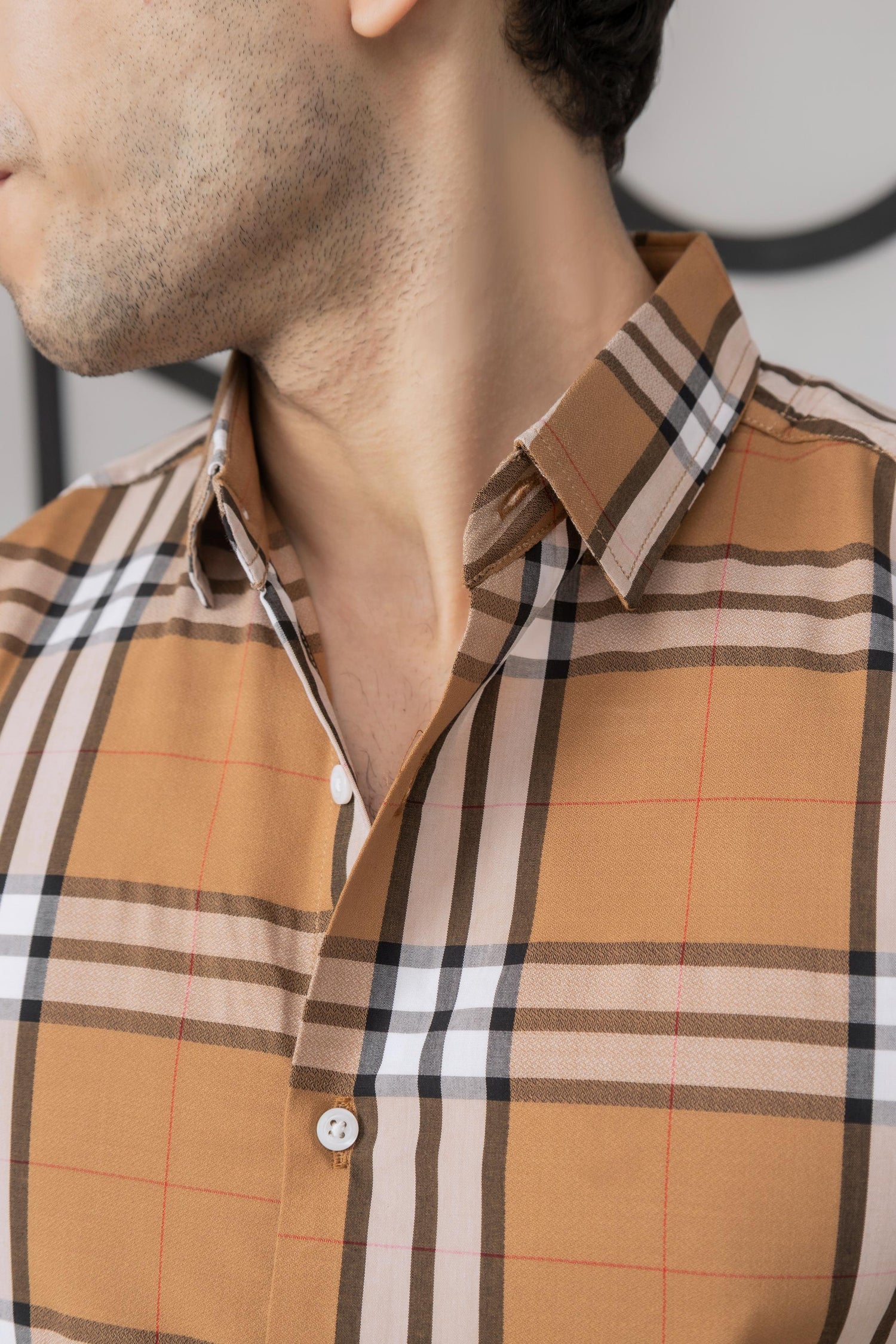 Mustard Check Shirt