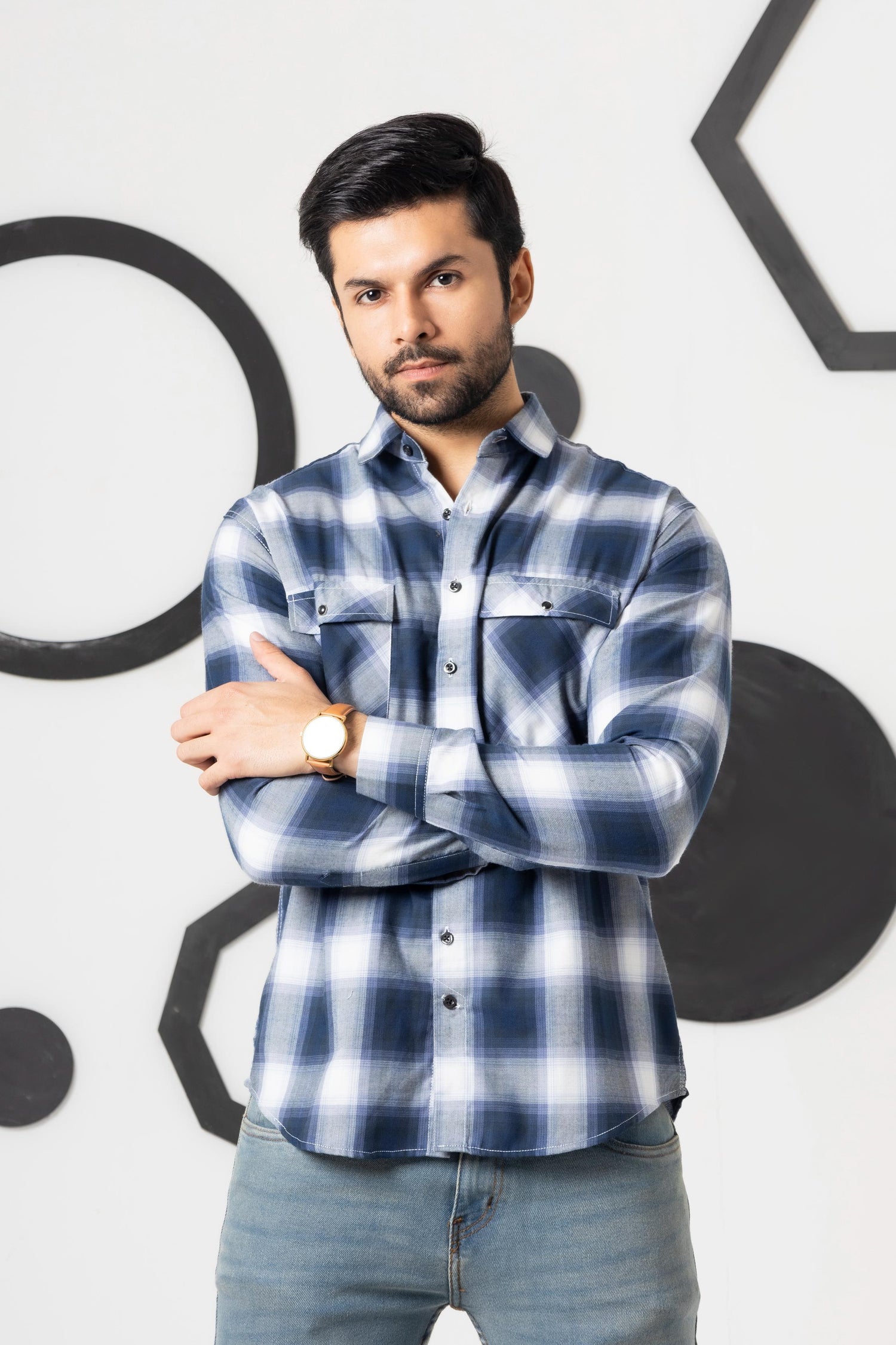 Orion Blue Check Shirt