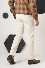 White Sapphire Regular Fit Cotton Pant