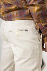 White Sapphire Regular Fit Cotton Pant