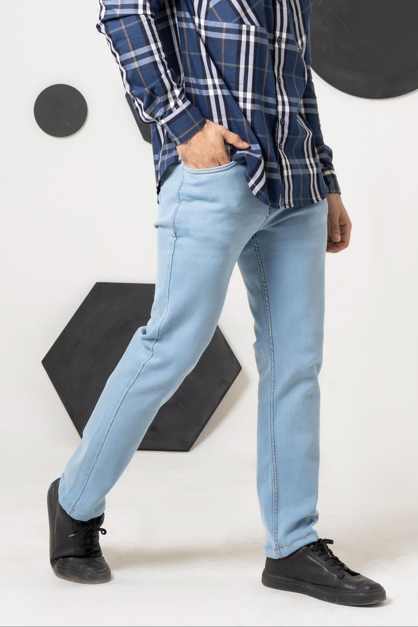 Soft Blue Denim Jeans