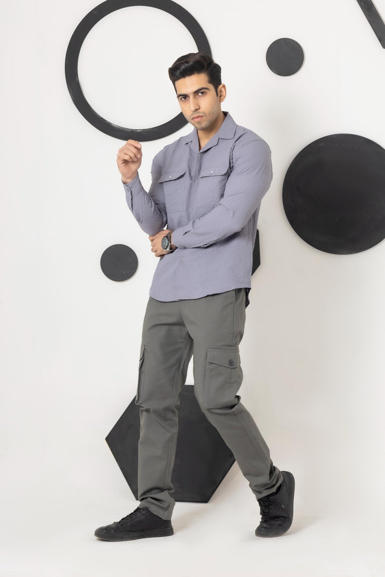 Agate Grey Casual Shirt