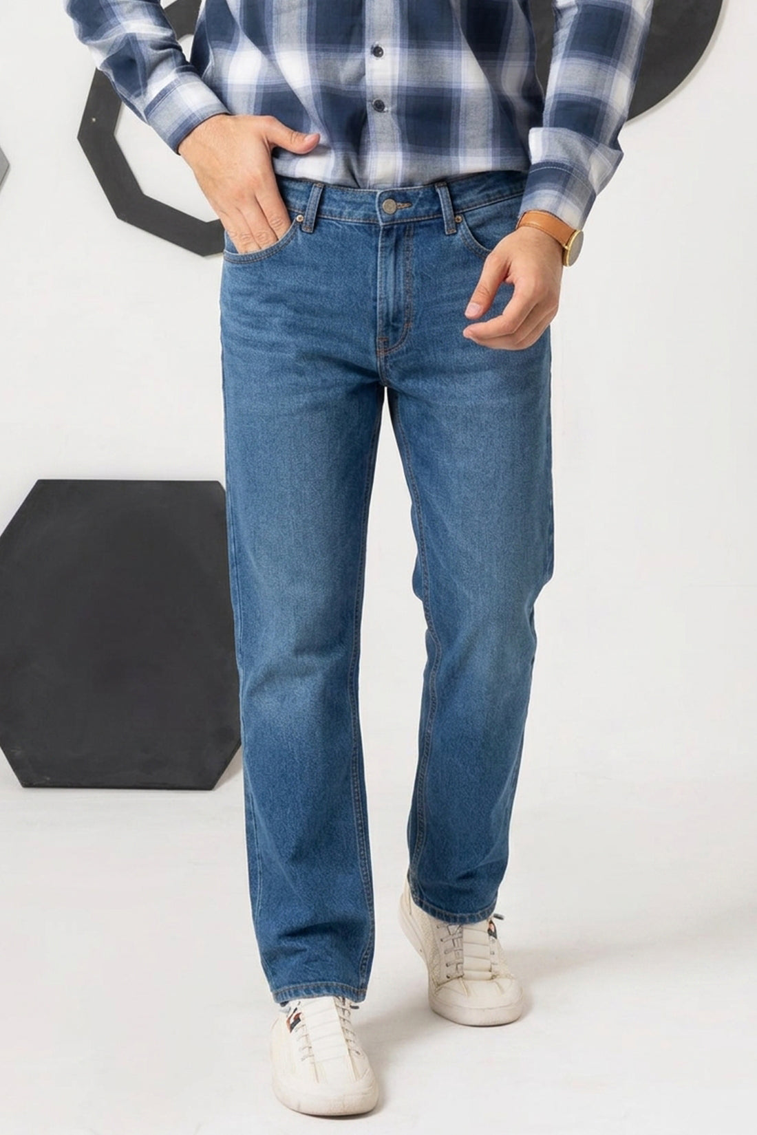 Blue Baggy Denim Jeans