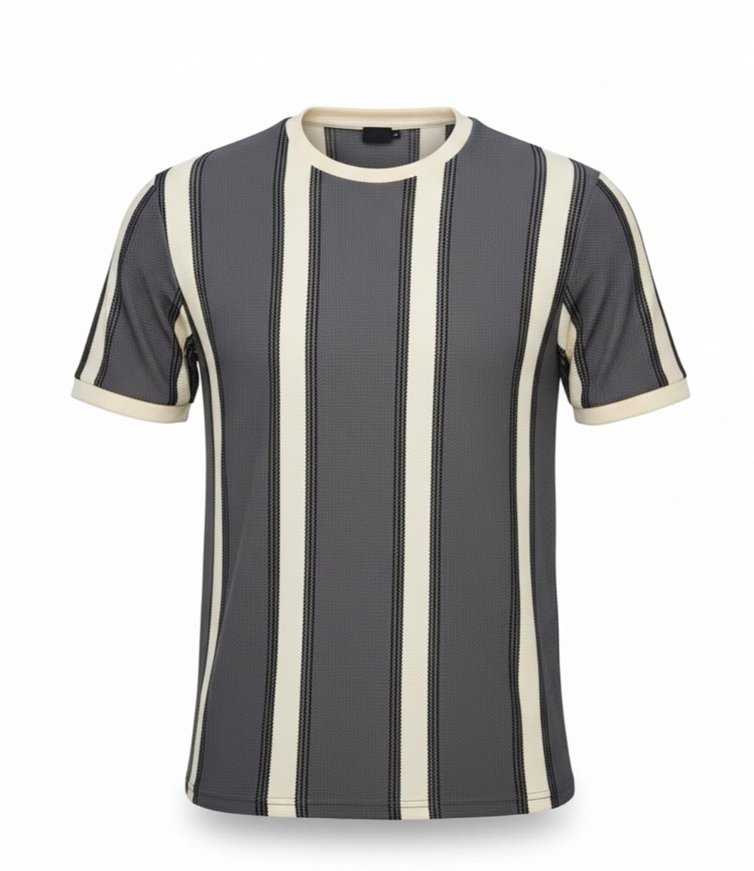 Grey Old Money Roundneck T-shirt