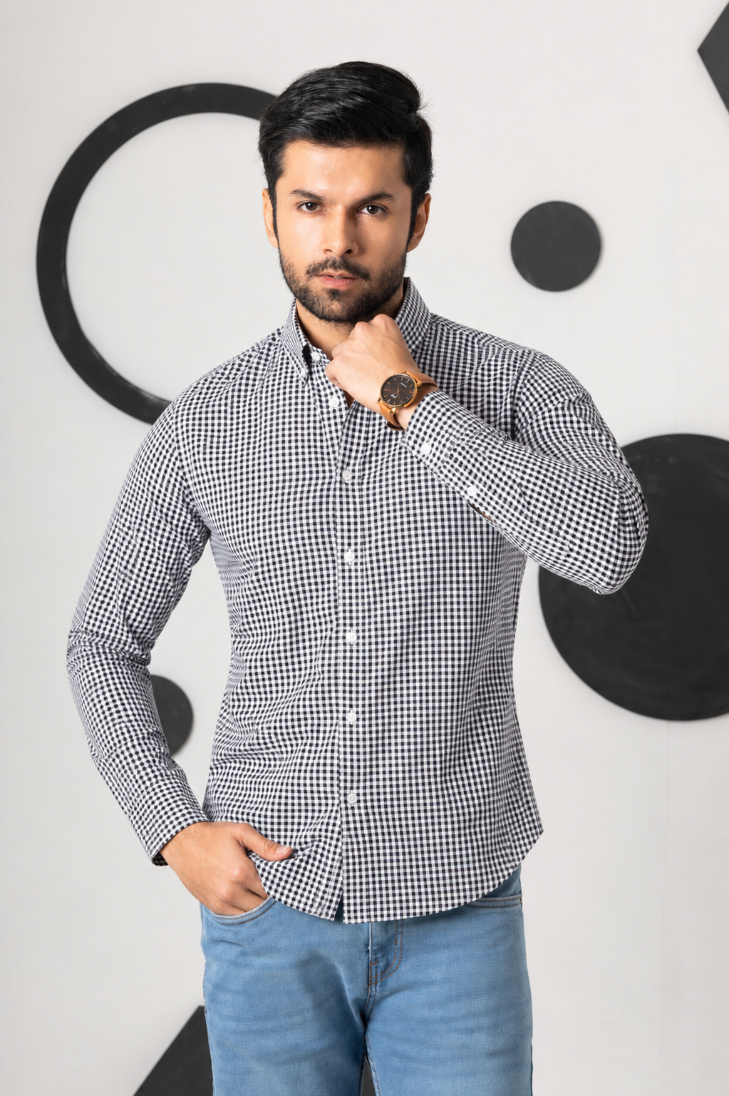 Urban Check Button Down