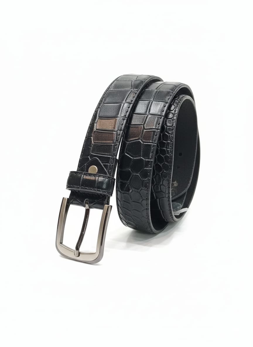 Luxury Crocodile Texture Genuine Leather Belt
