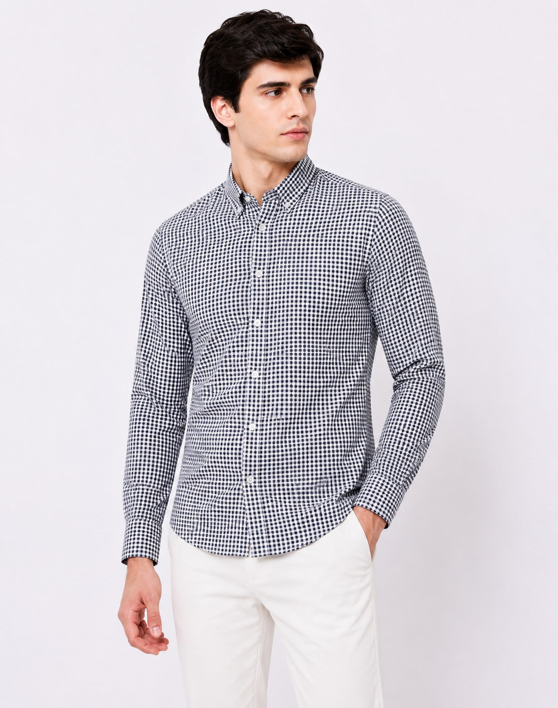 Urban Check Button Down