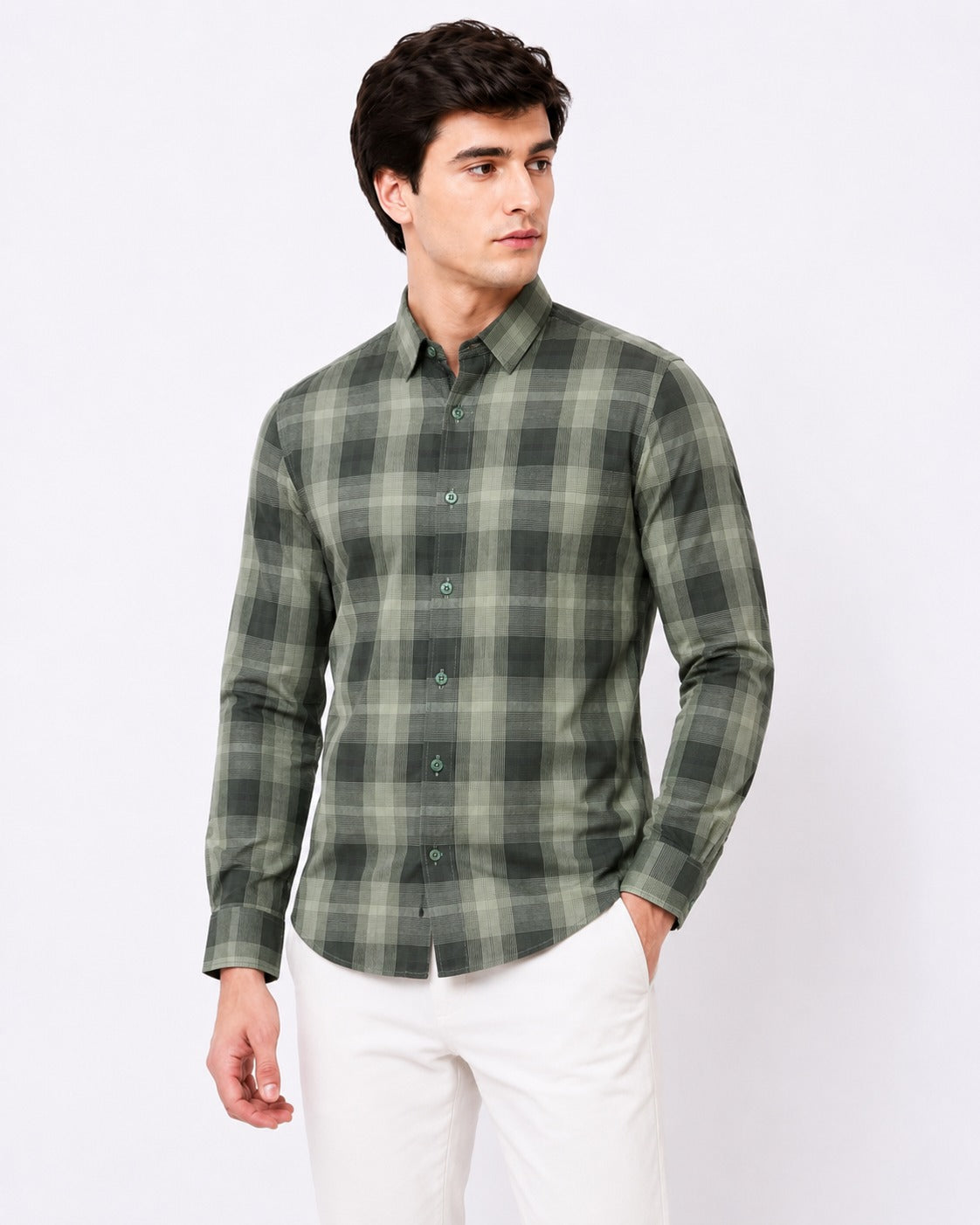 Refined Check Casual Shirt