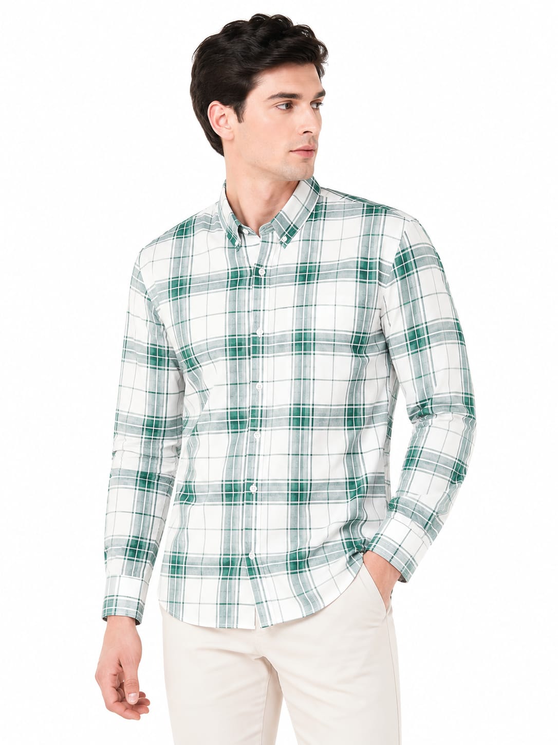 Tailored Plaid Shirt