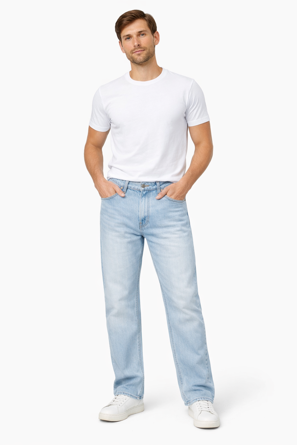 SkyBlue Baggy Denim Jeans