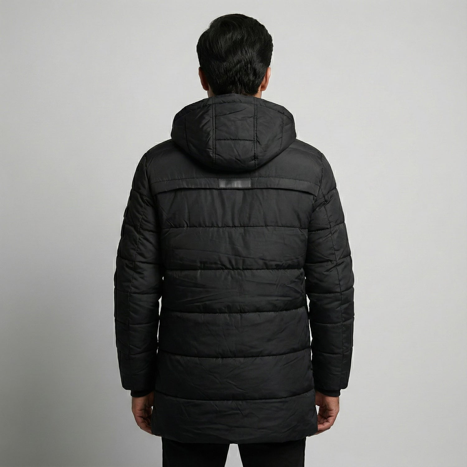Black Puffer Hoodie Jacket